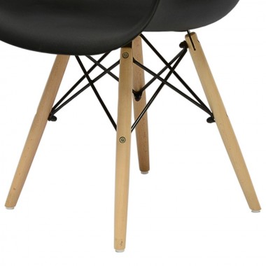 Кресло Barneo N-14 WoodMold черный для кухни